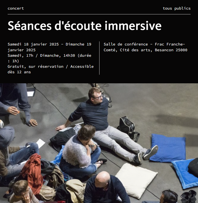 Séance d’écoute – Frac Franche-Comté – 2025